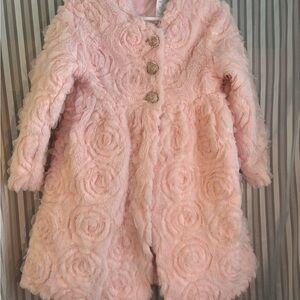 Blueberi Boulevard Pink Rosette Dress Jacket coat